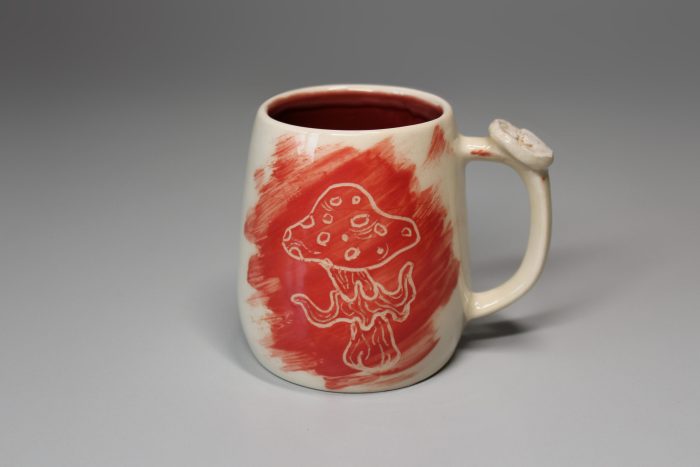 Amanita Muscaria Handled Mug - Görsel 2