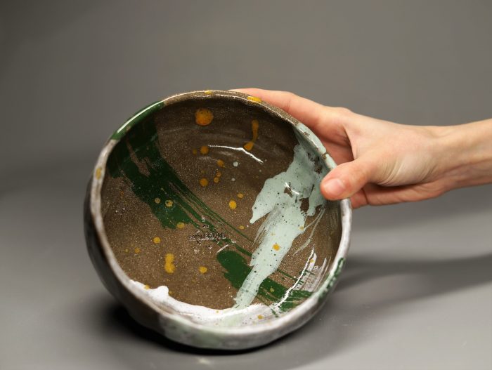Wabi Sabi Green Touch Bowl - Görsel 2