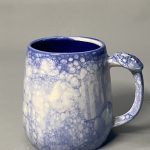 Blue Balloon Effect Handle Mug