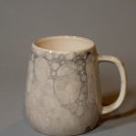 Black Balloon Effect Handle Mug