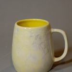 Yellow Balloon Effect Handle Mug