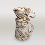 White Green Brush Effect Gold Drip Set - Görsel 4