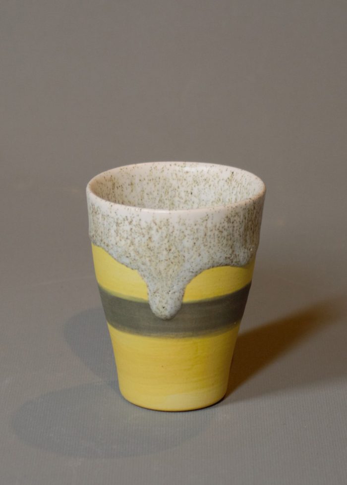 Molecule's Classic Yellow Grey Espresso Cup - Görsel 3