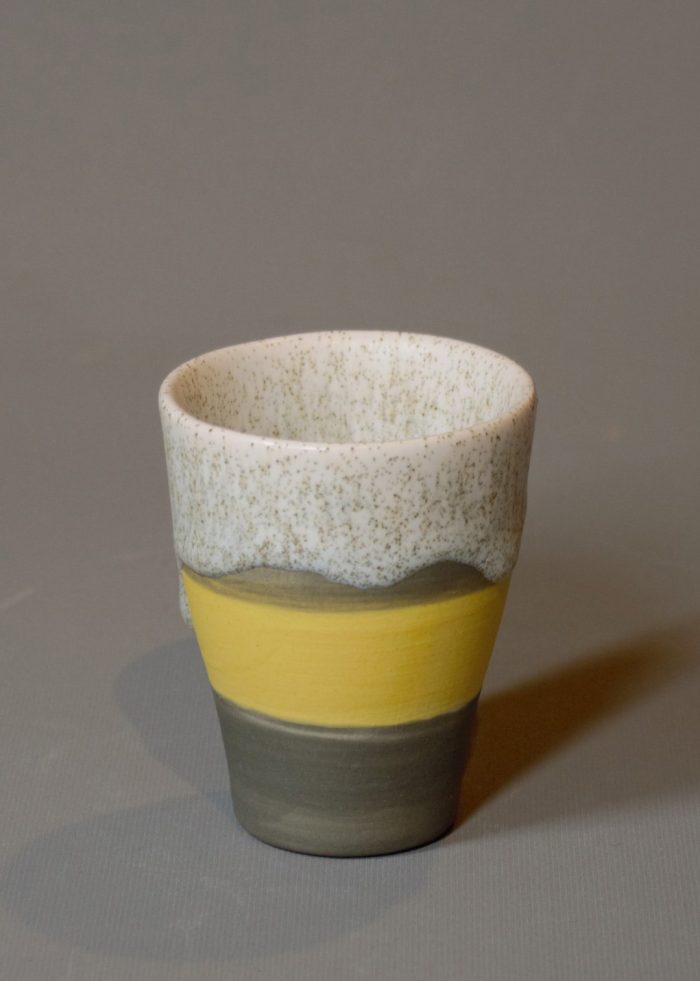 Molecule's Classic Yellow Grey Espresso Cup - Görsel 4