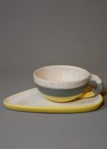 Molecule's Classic Yellow Grey Kulplu Latte Takım