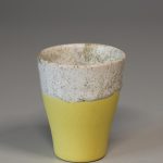 Molecule's Classic White Yellow Espresso Mug