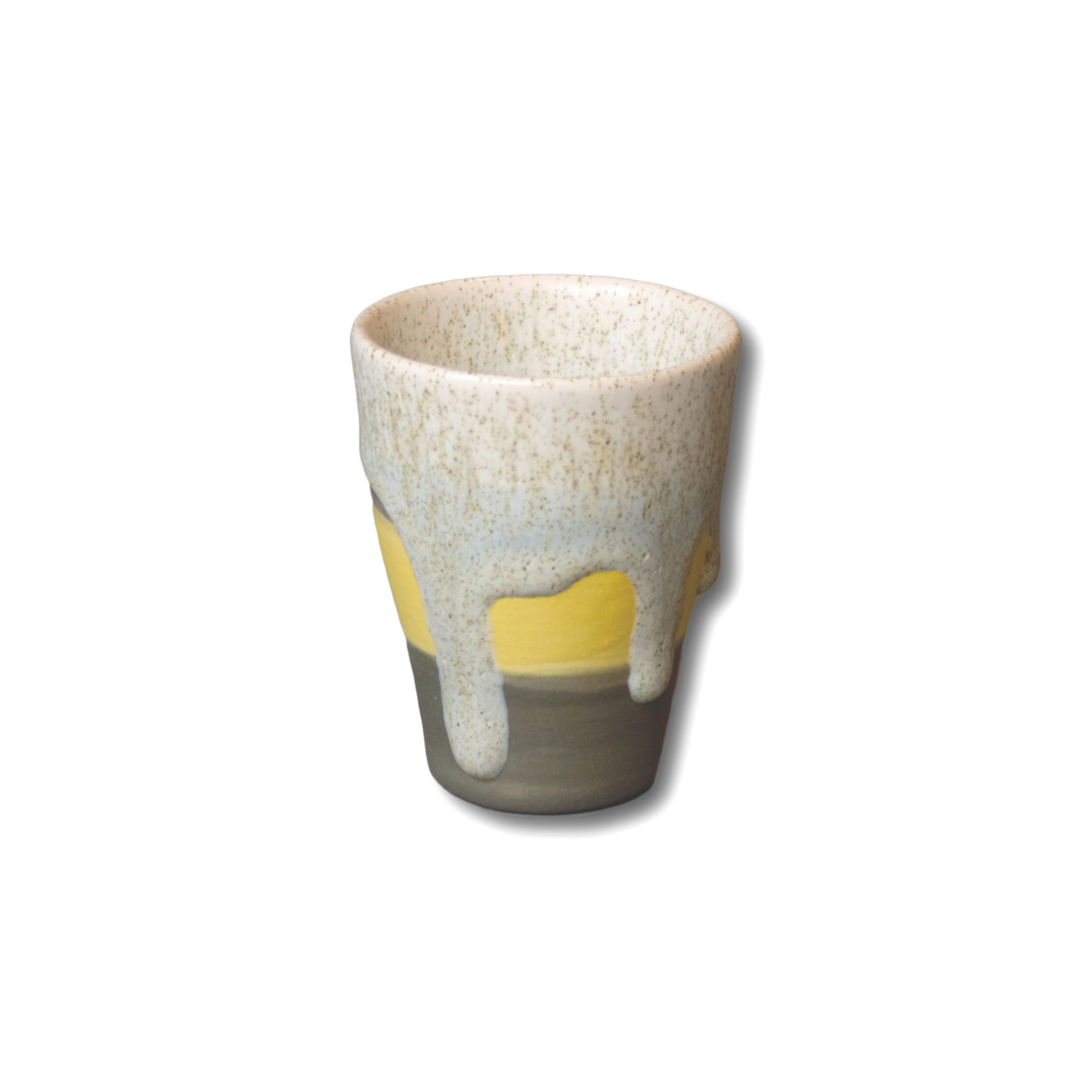 moleculeclassicespuzun Molecule's Classic Yellow Grey Espresso Cup - Görsel 1