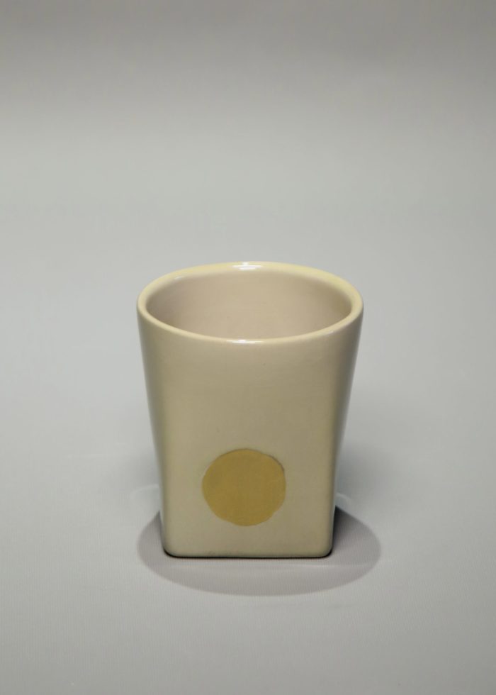 Gold Point Grey Square Filter Mug - Görsel 3