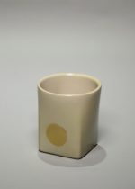 Gold Point Grey Square Filter Mug