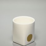 Gold Point White Square Filter Mug