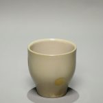 Gold Point Grey Curved Filter Mug