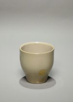 Gold Point Grey Curved Filter Mug