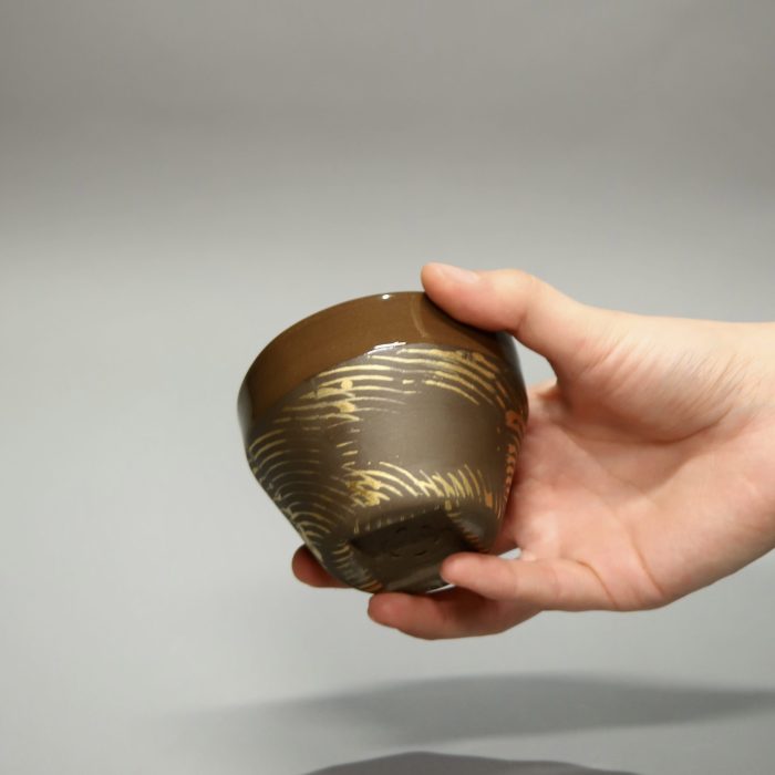 Gold Effect Espresso Mug - Görsel 2