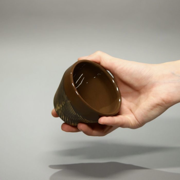 Gold Effect Espresso Mug - Görsel 3