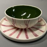 Deep Green Bowl&Tabak Set