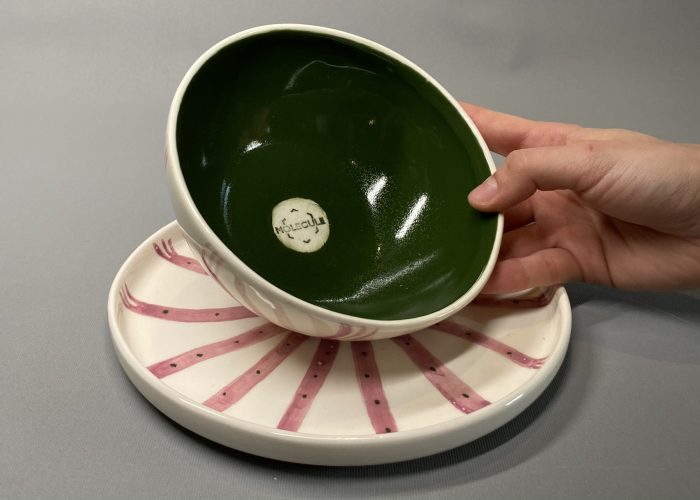 Deep Green Bowl&Tabak Set - Görsel 2