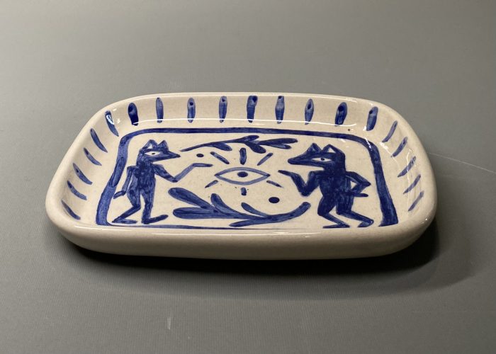 Blue Wolves Rectangle Plate - Görsel 2