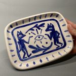 Blue Wolves Rectangle Plate