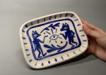 Blue Wolves Rectangle Plate