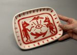 Red Wolves Rectangle Plate