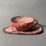 Red Balloon Effect Handle Latte