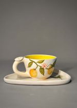 Lemon Blossom Latte Mug Set - Görsel 2