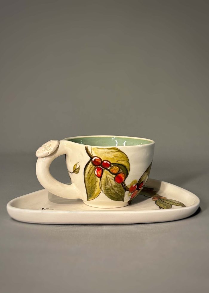 Coffee Blossom Latte Mug Set - Görsel 3