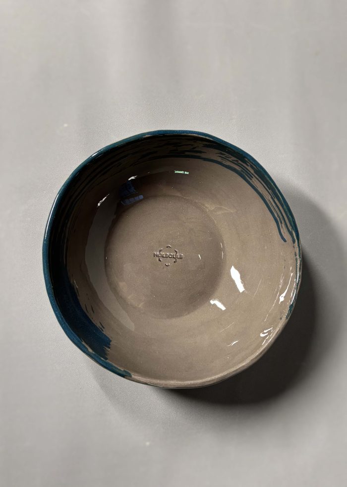 Deep Ocean Stoneware Bowl - Görsel 2