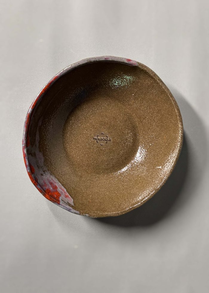 Red Stoneware Bowl - Görsel 2
